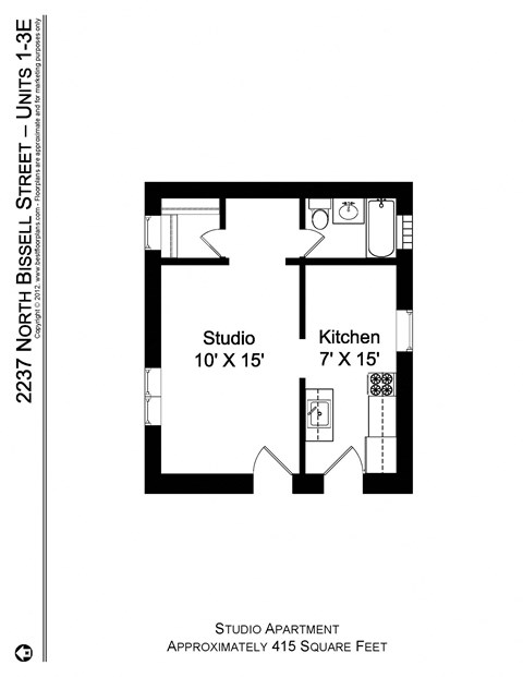 2237-41 N. Bissell Studio-1 Bed Apartment for Rent - Photo Gallery 27
